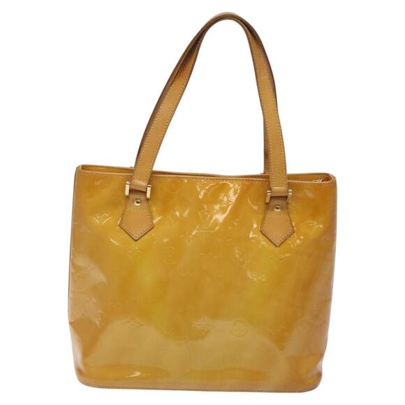 LOUIS VUITTON Monogram Vernis Houston Hand Bag Beige M91004 - Picture 3 of 13
